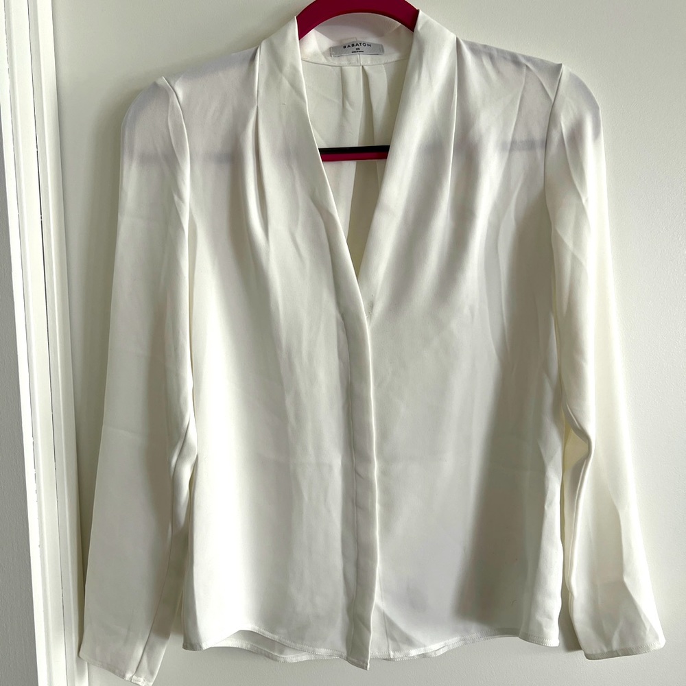 Aritzia Babaton White Blouse